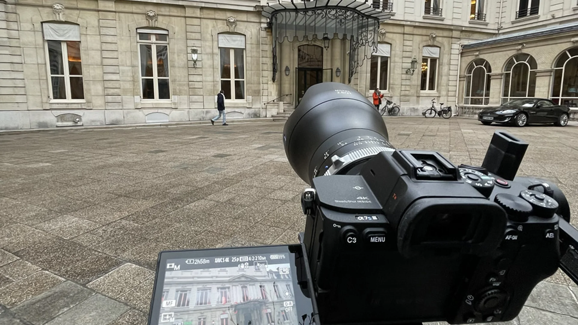 Équipe de tournage sur une production audiovisuelle