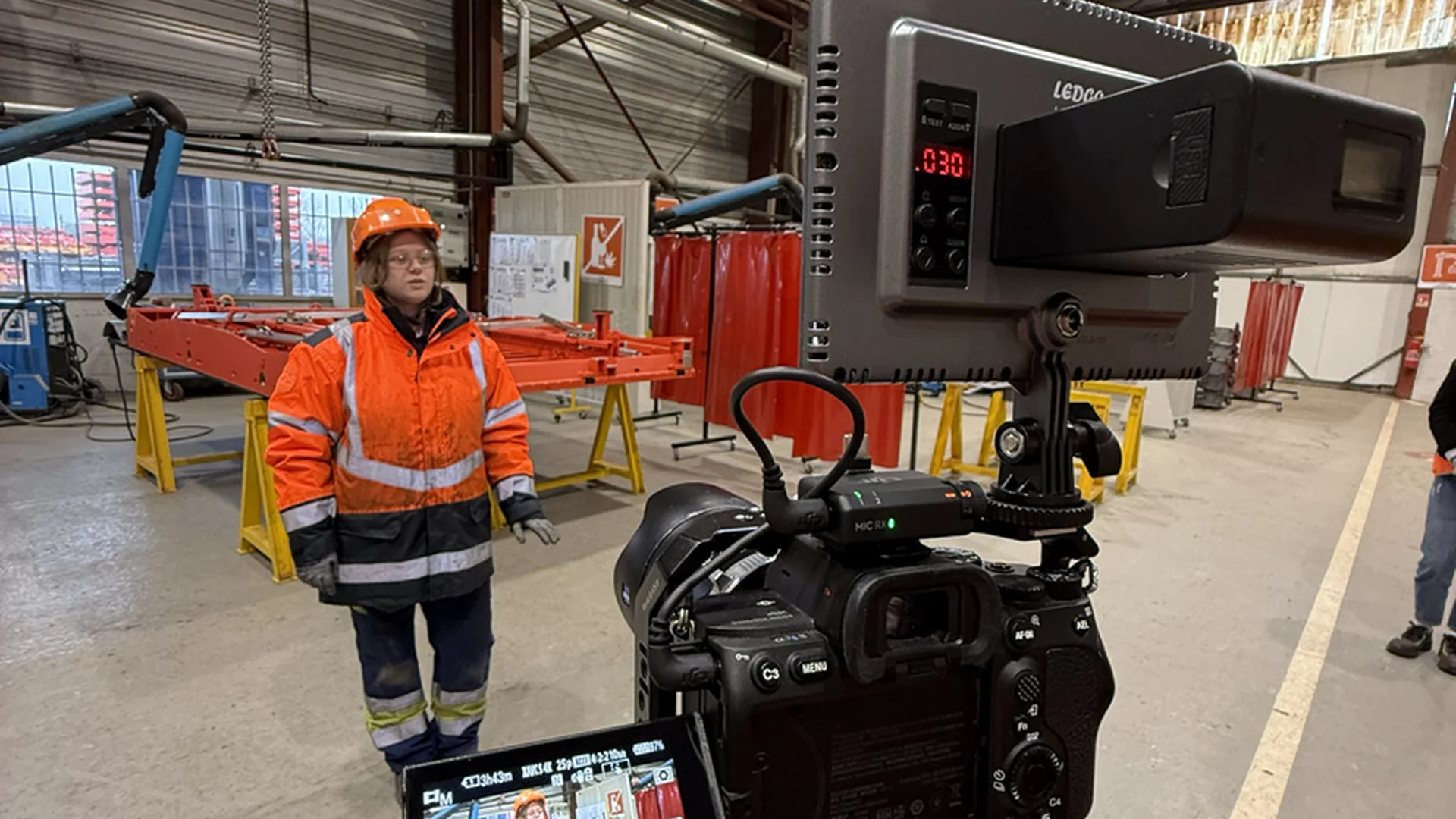 Film corporate dans un environnement industriel